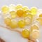 Yellow Agate Round Beads, 8mm by Bead Landing&#x2122;